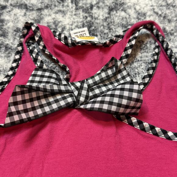 10/12 L Gwen Stefani Harajuku Mini Tank Top No Doubt Lovers Pink Bow Racerback - Picture 8 of 8